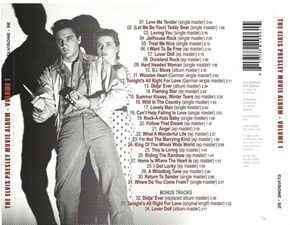 The King Elvis Presley, Bootlegs, Elvisone, 2016, The Elvis Presley Movie Album Volume 1 - Original Mono Maters