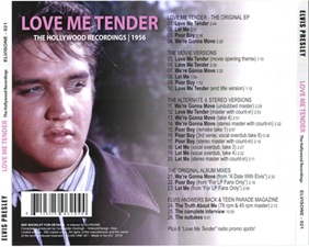 The King Elvis Presley, Bootlegs, Elvisone, 2016, The Hollywood Recordings 1956 - Love Me Tender