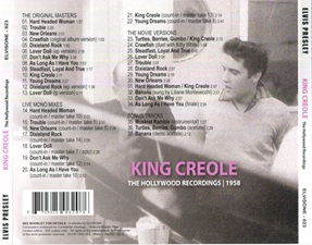 The King Elvis Presley, Bootlegs, Elvisone, 2016, The Hollywood Recordings 1958 - King Creole