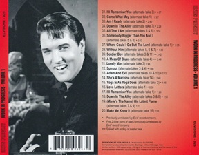 The King Elvis Presley, Bootlegs, Elvisone, 2016, Work In Progress Volume 1