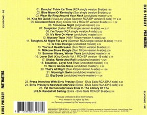 The King Elvis Presley, Bootlegs, Elvisone, 2017, Past Masters