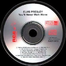 The King Elvis Presley, camden, cd, CD Cover, You'll Never Walk Alone, Cad1-2472, 1987