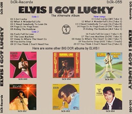 The King Elvis Presley, CD, DCR, DCR055, I Got Lucky - The Alternate Album