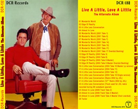 The King Elvis Presley, CD, DCR, DCR132, Live A Little, Love A Little - The Alternate Album