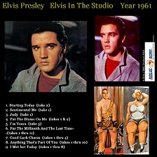 The King Elvis Presley, CD CDR Other, 2002, Elvis In The Studio, 1961, Volume 5