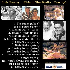 The King Elvis Presley, CD CDR Other, 2002, Elvis In The Studio, 1961, Volume 8