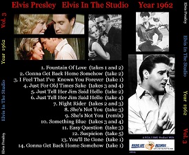 The King Elvis Presley, CD CDR Other, 2002, Elvis In The Studio, 1962, Volume 3