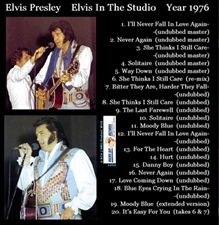 The King Elvis Presley, CD CDR Other, 2002, Elvis In The Studio, 1976, Volume 2