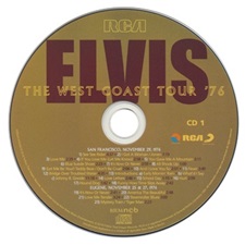 The King Elvis Presley, FTD, 506020-975095 March 4, 2016, The West Coast Tour '76