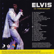 The King Elvis Presley, FTD, 506020-975113 July 10, 2017, Elvis At Madison Square Garden