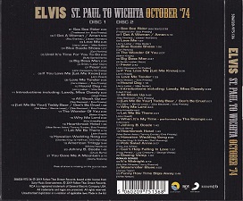 The King Elvis Presley, CD, FTD, 506020-975136, January 30, 2019, St. Paul To Wichita October'74