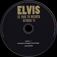 The King Elvis Presley, CD, FTD, 506020-975136, January 30, 2019, St. Paul To Wichita October'74