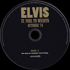 The King Elvis Presley, CD, FTD, 506020-975136, January 30, 2019, St. Paul To Wichita October'74