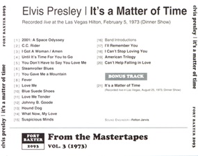 The King Elvis Presley, Import, 1993, It's A Matter Of Time