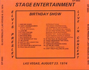 The King Elvis Presley, Import, 1993, Las Vegas Birthday Show