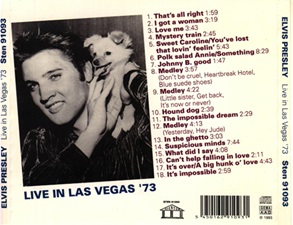 The King Elvis Presley, Import, 1993, Live In Las Vegas '73