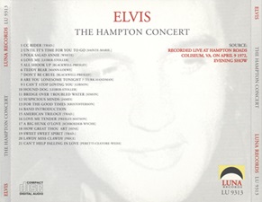 The King Elvis Presley, Import, 1993, The Hampton Concert