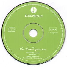 The King Elvis Presley, Import, 1994, The Thrill Goes On