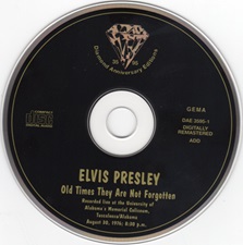 The King Elvis Presley, Import, 1995, Old Times They Are Not Forgotten