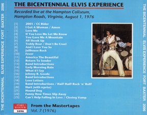 The King Elvis Presley, Import, 1995, The Bicentennial Elvis Experience (Second Pressing)