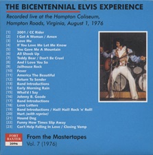 The King Elvis Presley, Import, 1995, The Bicentennial Elvis Experience (Third Pressing)