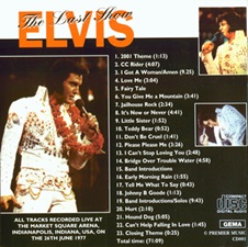 The King Elvis Presley, Import, 1995, The Last Show