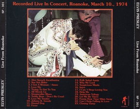 The King Elvis Presley, Import, 1996, Live From Roanoke