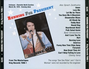 The King Elvis Presley, Import, 1996, Running For President