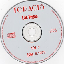 The King Elvis Presley, Import, 1996, Top Acts In Vegas Vol 7.