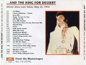 The King Elvis Presley, Import, 1998, ...And The King For Dessert