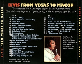 The King Elvis Presley, Import, 1998, From Vegas To Macon