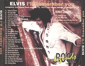 The King Elvis Presley, Import, 1998, I'll Remember You