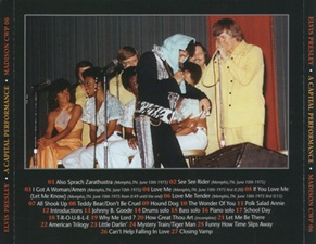 The King Elvis Presley, Import, 2002, A Capital Performance