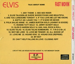 The King Elvis Presley, Import, 2002, Fast Movin'