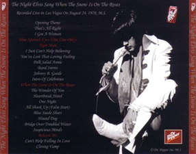 The King Elvis Presley, Import, 2004, The Night When Elvis Sung When The Snow Is On The Roses
