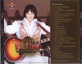 The King Elvis Presley, Import, 2005, El Goes El Paso