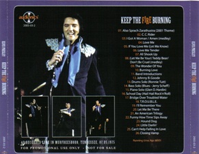 The King Elvis Presley, Import, 2005, Keep The Fire Burning