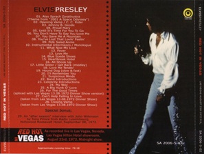 The King Elvis Presley, Import, 2006, Red Hot In Vegas