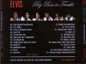 The King Elvis Presley, Import, 2007, Big Boss In Trouble