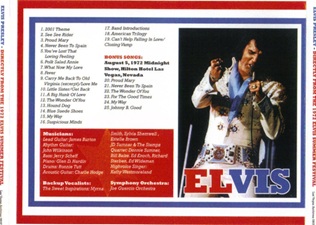 The King Elvis Presley, Import, 2008, Directly From The 1972 Elvis Summer Festival