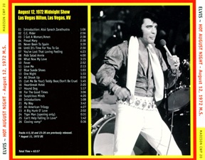 The King Elvis Presley, Import, 2008, Hot August Night