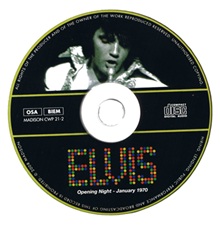 The King Elvis Presley, Import, 2008, Opening Night - January 1970