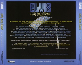 The King Elvis Presley, Import, 2009, April Fools Dinner