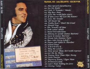 The King Elvis Presley, Import, 2011, Scope's Hope - Elvis Sells Out - July 20, 1975