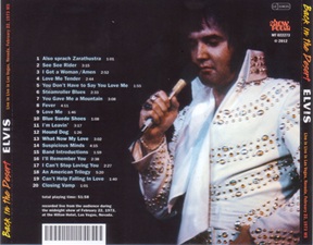 The King Elvis Presley, Import, 2012, Back In The Desert