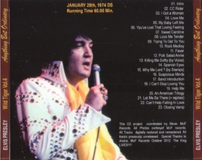 The King Elvis Presley, Import, 2012, Wild Tiger At The Hilton Volume 4