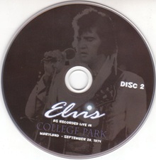 The King Elvis Presley, Import, 2013, As Recorded Live In College Park