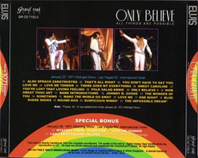 The King Elvis Presley, Import, 2013, Only Believe