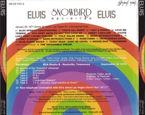 The King Elvis Presley, Import, 2013, Snowbird Revisited