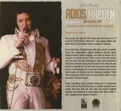 The King Elvis Presley, Import, 2014, Adios Lincoln